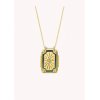 Woman's Necklace Mya-Bay Mystic Blue Twice Boheme Gold Plated Brass Multicolor Enamel Zirconia CO-352 Woman's Necklace Mya-Bay Mystic Blue Twice Boheme Gold Plated Brass Multicolor Enamel Zirconia CO-352