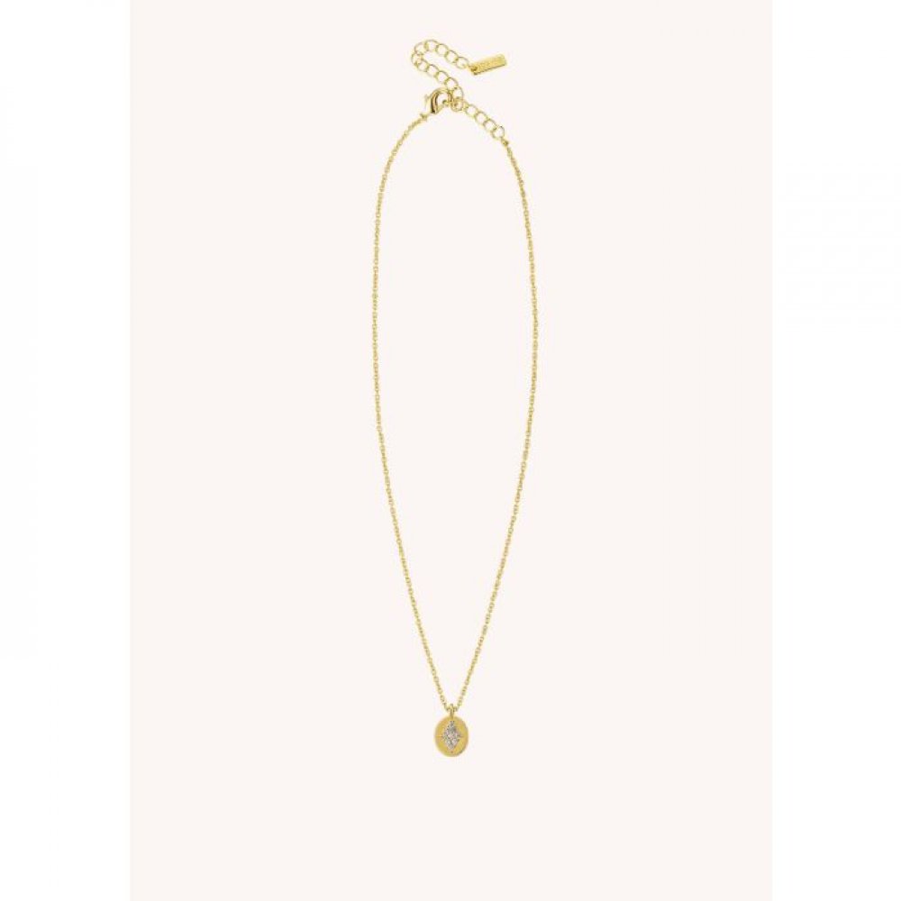 Γυναικείο Κολιέ Mya-Bay Bella Lover 24Κ Επιχρυσωμένος Ορείχαλκος Ζιργκόν  CO-408