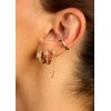 Γυναικείo Μονό Σκουλαρίκι Mya-Bay Precious Delhi Επιχρυσωμένος Ορείχαλκος Ζιργκόν EA-33