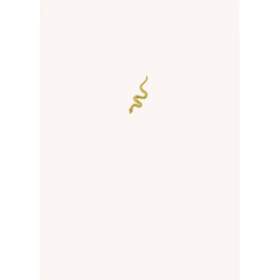 Woman's Single Earring Mya-Bay Serpiente Gold Plated Brass P-11