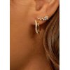 Γυναικείo Μονό Σκουλαρίκι Mya-Bay Little Heaven Επιχρυσωμένο Ασήμι 925 Ζιργκόν P-20