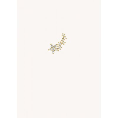  Γυναικείo Μονό Σκουλαρίκι Mya-Bay Little Heaven Επιχρυσωμένο Ασήμι 925 Ζιργκόν P-20