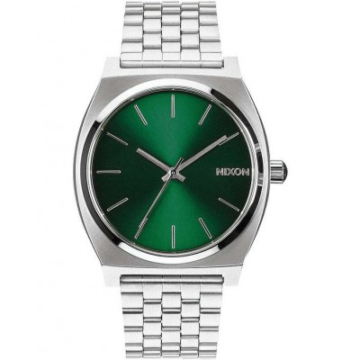 ΝΙΧΟΝ Unisex ρολόι Time Teller 37mm Green Sunray Πράσινο A045-1696-000