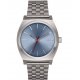 ΝΙΧΟΝ Unisex Watch Time Teller Silver 37mm Stainless Steel Light Gunmetal/Dusty Blue A045-5160-00