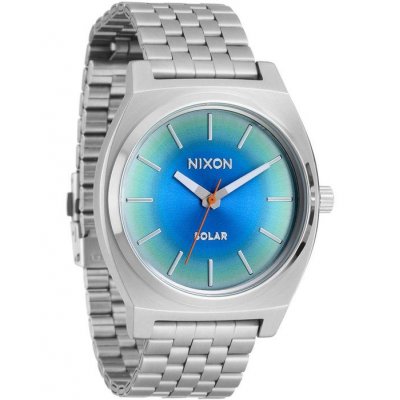 ΝΙΧΟΝ Unisex Watch Time Teller Solar Silver 40mm Stainless Steel Silver/Rainbow A1369-5201-00