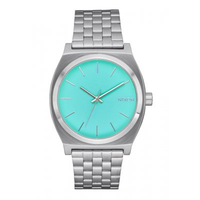 Unisex Watch Nixon Time Teller 37mm Silver / Turquoise A045-2084-00