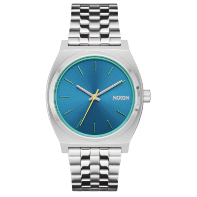 ΝΙΧΟΝ Unisex Ρολόι Time Teller 37mm Ανοξείδωτο Ατσάλι Μπρασελέ Ασημί/Μπλε A045-5302-00 ΝΙΧΟΝ Unisex Ρολόι Time Teller 37mm Ανοξείδωτο Ατσάλι Μπρασελέ Ασημί/Μπλε A045-5302-00