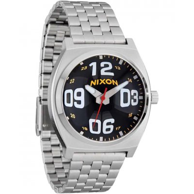 Unisex Ρολόι ΝΙΧΟΝ Time Teller 37mm Ανοξείδωτο Ατσάλι Ασημί/Μαύρο A045-5321-00 Unisex Ρολόι ΝΙΧΟΝ Time Teller 37mm Ανοξείδωτο Ατσάλι Ασημί/Μαύρο A045-5321-00