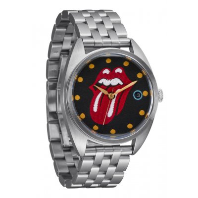 NIXON Unisex Ρολόι Rolling Stones Primacy Watch Limited Edition Ασημένιο Μαύρο A1352-625-00