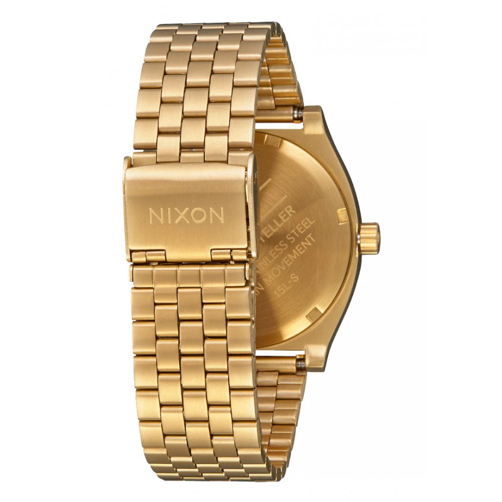 NIXON Unisex Ρολόι Time Teller 37mm 2Pac Collab Χρυσό/ Μαύρο A1378-513-00