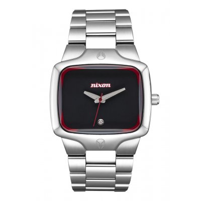 Unisex Watch Nixon 25th Anniversary Player 40mm Silver/Black Red A140-1263-00
