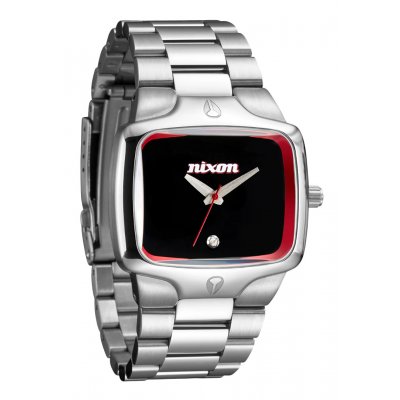Unisex Watch Nixon 25th Anniversary Player 40mm Silver/Black Red A140-1263-00