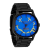 Unisex Watch ΝΙΧΟΝ Nirvana Sentry Wobble 42mm Stainless Steel Bracelet Black/Blue Nirvana Smiley A1417-5367-00