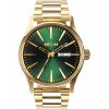 Unisex Watch ΝΙΧΟΝ Sentry Gold / Green Sunray Stainless Steel A356-1919-00