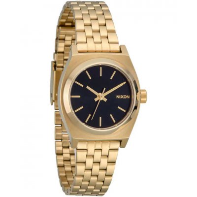 Unisex Ρολόι NIXON Small Time Teller 26mm Ανοξείδωτο Ατσάλι Μπρασελέ Χρυσό/Μαυρο A399-5333-00 Unisex Ρολόι NIXON Small Time Teller 26mm Ανοξείδωτο Ατσάλι Μπρασελέ Χρυσό/Μαυρο A399-5333-00