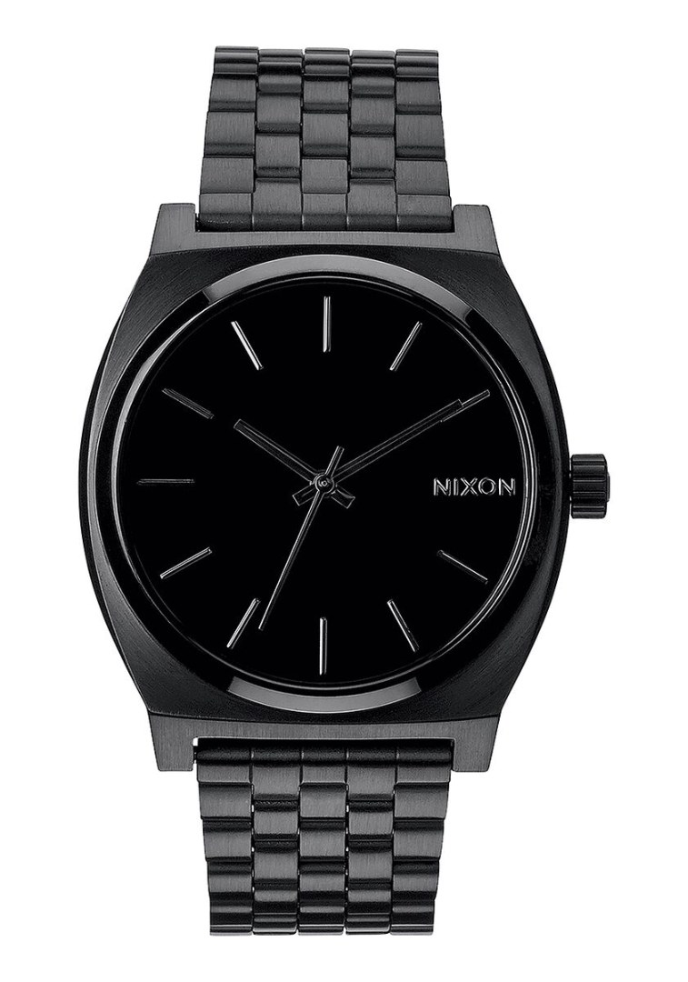 Nixon black time top teller watch