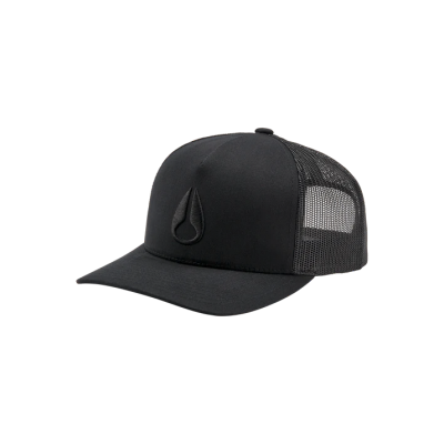 Unisex Hat NIXON Iconed Trucker Black / Black C1862-004-00