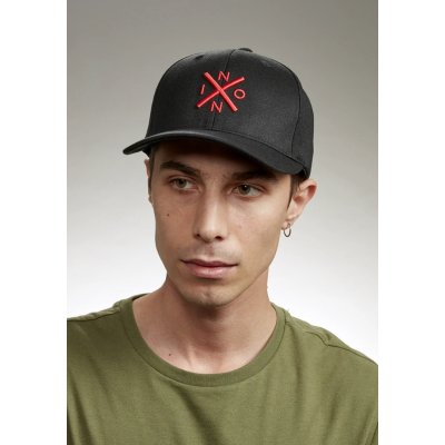 NIXON Ανδρικό Καπέλο Exchange Flexfit Μαυρο Κόκκινο C2875-008-22
