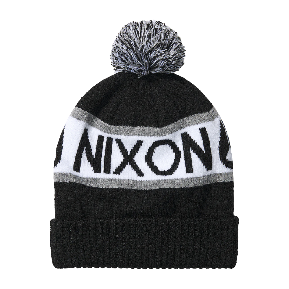 Unisex Σκούφος NIXON Teamster R Beanie Λευκό/Μαύρο C3052-005-00