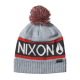 Unisex Σκούφος NIXON Teamster R Beanie Γκρι/Κόκκινο C3052-1348-00