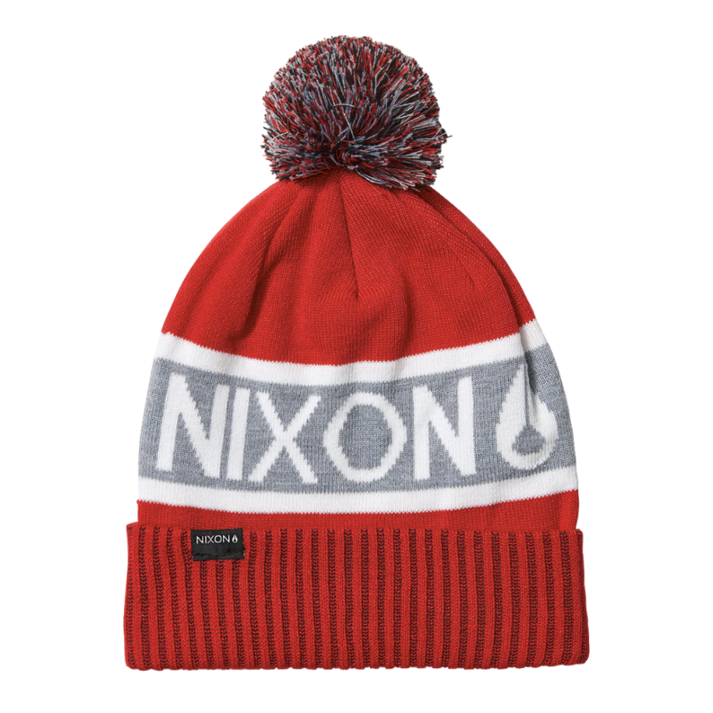 Unisex Σκούφος NIXON Teamster R Beanie Κόκκινο/Γκρι C3052-3409-00