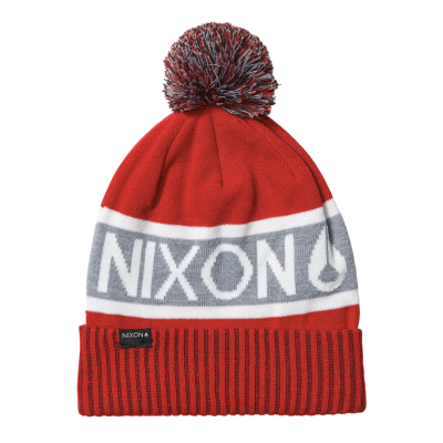 Unisex Σκούφος NIXON Teamster R Beanie Κόκκινο/Γκρι C3052-3409-00