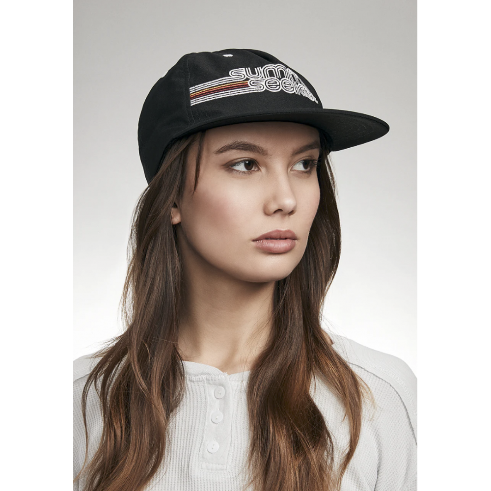 Unisex Καπέλο NIXON Summit Seeker Strapback Μαύρο/Λευκό C3167-005-00