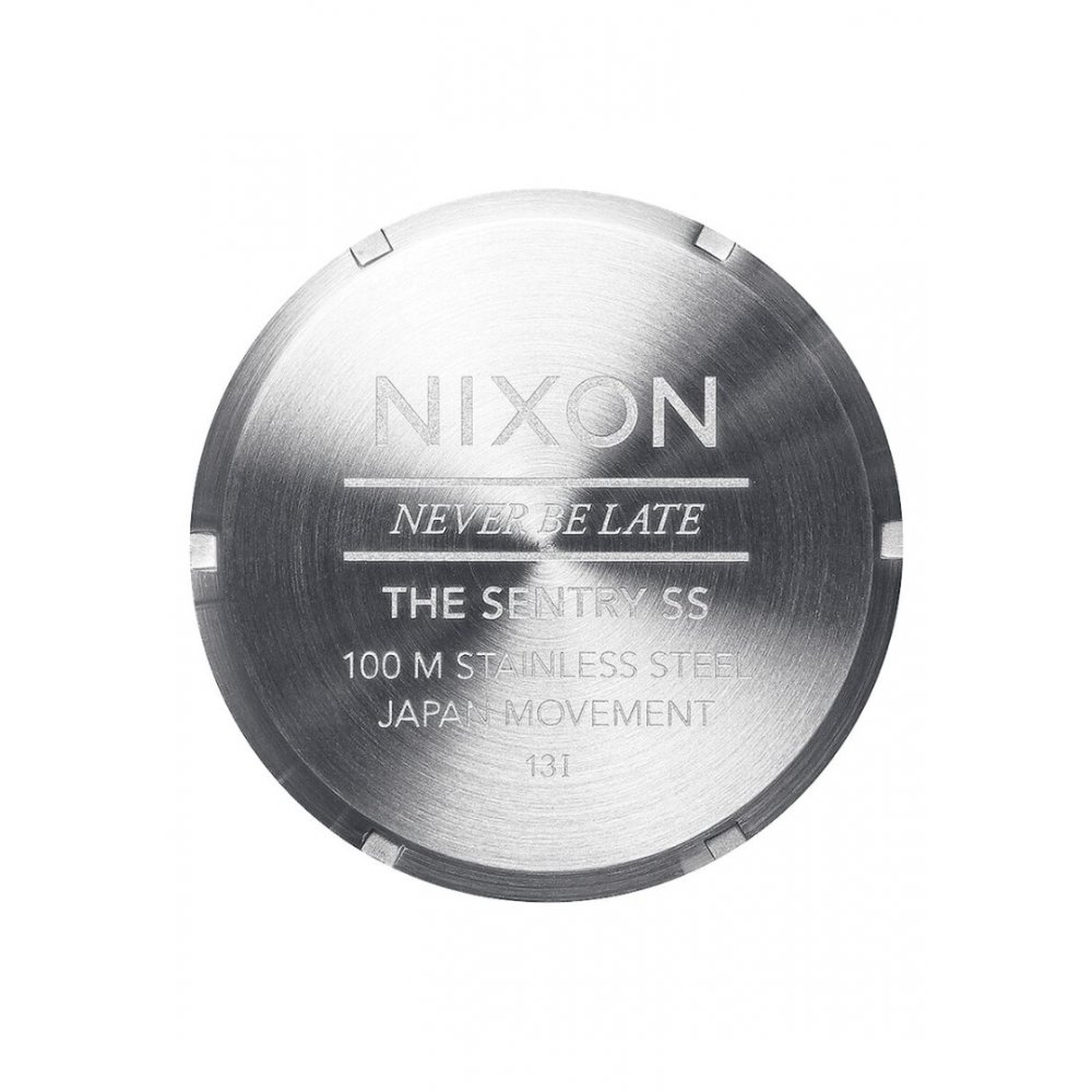 Nixon never be late the sentry 2024 100m stainless steel