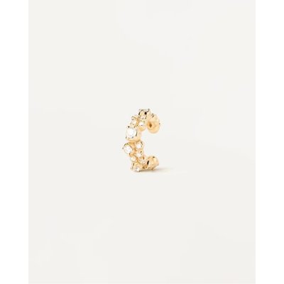 Γυναικείο Μονό Σκουλαρίκι PdPaola Bubble Ear Cuff Επιχρυσωμένο Ασήμι 925 Ζιργκόν PG01-017-U