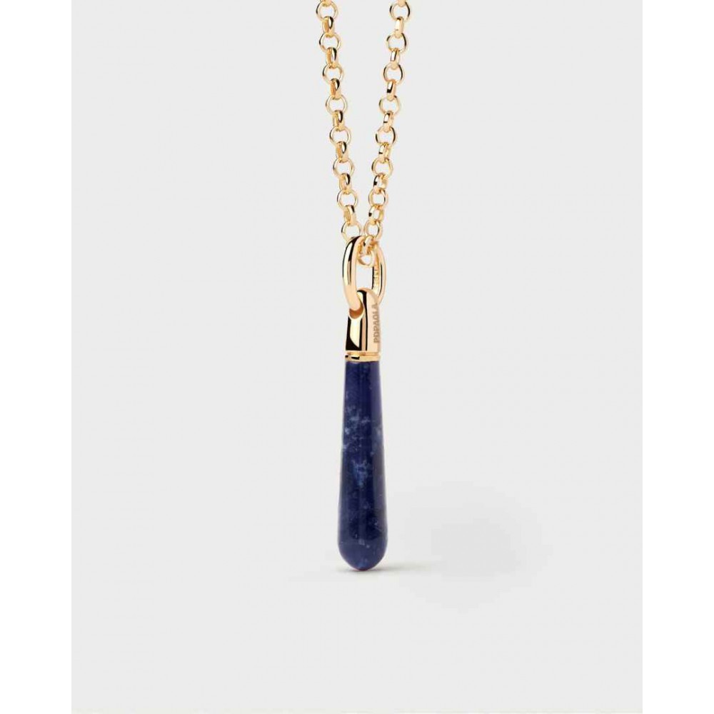 Γυναικείο Charm PD PAOLA Blue Sodalite Drop Pendant Επιχρυσωμένο Ασήμι 925 Μπλε Σοδαλίτης PE01-101-U