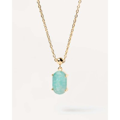 Woman's Charm PDPaola Amazonite Serenity  Gold Plated Sterling Silver Amazonite CH01-016-U