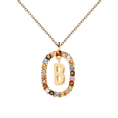 Woman's Necklace PD PAOLA Letter B Gold Plated CO01-261-U