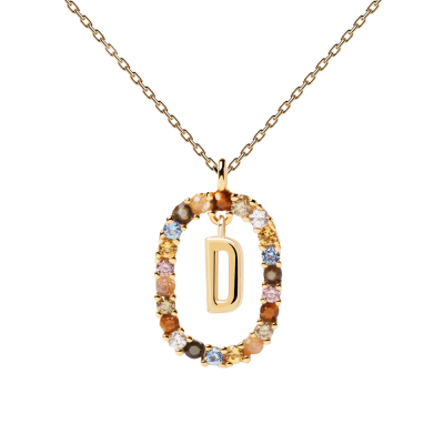 Woman's Necklace PD PAOLA Letter D Gold Plated CO01-263-U