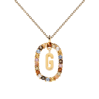 Woman's Necklace PD PAOLA Letter G Gold Plated CO01-266-U