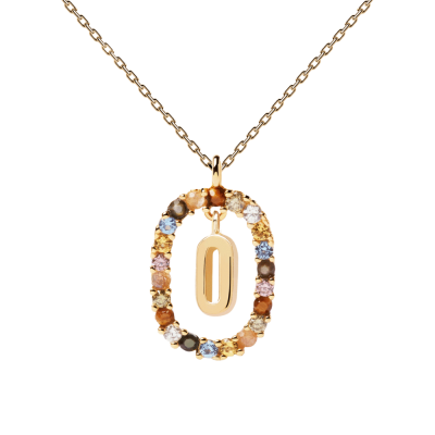 Woman's Necklace PD PAOLA Letter O Gold Plated CO01-274-U