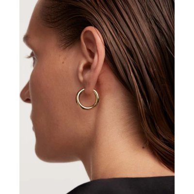 Woman's Earrings PdPaola Pirouette Hoop Gold Plated Brass AR01-473-U