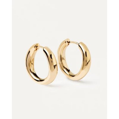 Woman's Earrings PdPaola Pirouette Hoop Gold Plated Brass AR01-473-U
