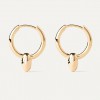 Γυναικεία Σκουλαρίκια PdPaola Essentials Delta Hoops Επιχρυσωμένος Ασήμι Ζιργκόν AR01-C26-U