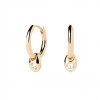 Γυναικεία Σκουλαρίκια PdPaola Essentials Delta Hoops Επιχρυσωμένος Ασήμι Ζιργκόν AR01-C26-U