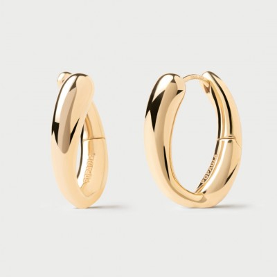 Woman's Earrings PdPaola Helix Hoops Gold-Plated Brass AR01-E15-U 