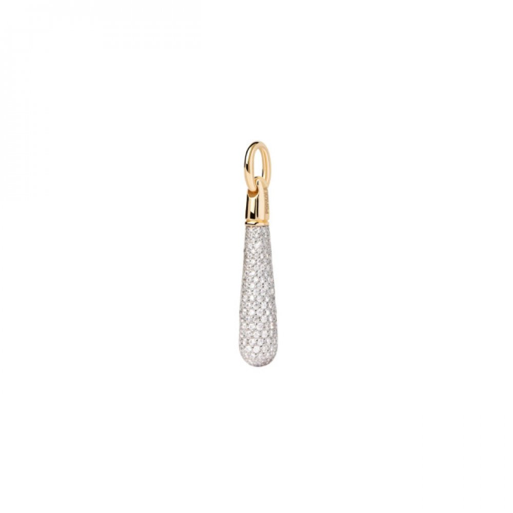 Γυναικείο Charm PD PAOLA Pave Large Drop Pendant Charm Επιχρυσωμένο Ασήμι Ζιργκόν 925 CO01-785-U