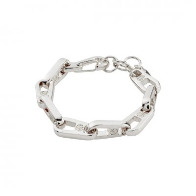Woman's Bracelet PILGRIM Love Chain Silver-plated Brass 102236002