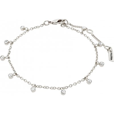 Woman's Bracelet PILGRIM Maja Crystal Multi Drops Silver-Plated Brass 612236002