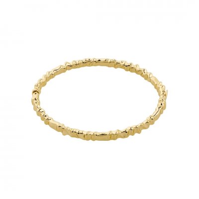 Woman's Bracelet PILGRIM Kindness Wavy Bangle Gold-plated Brass 132242012