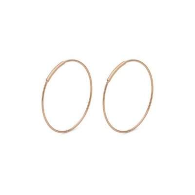 Woman's Earrings Pilgrim Raquel Large Hoops Rose Gold-Plated Brass 611834093