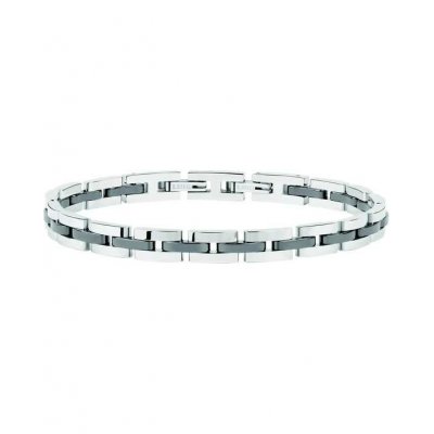 Men's Bracelet Sector Ceramic Stainless Steel/Ceramic Silver Grey SAFR07