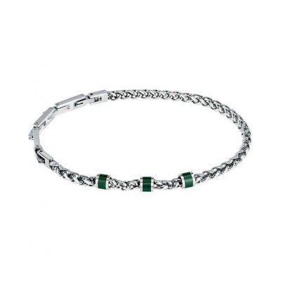 Men's Bracelet Sector Premium 50th Anniversary Stainless Steel/Aluminium Silver/Green SAVK11