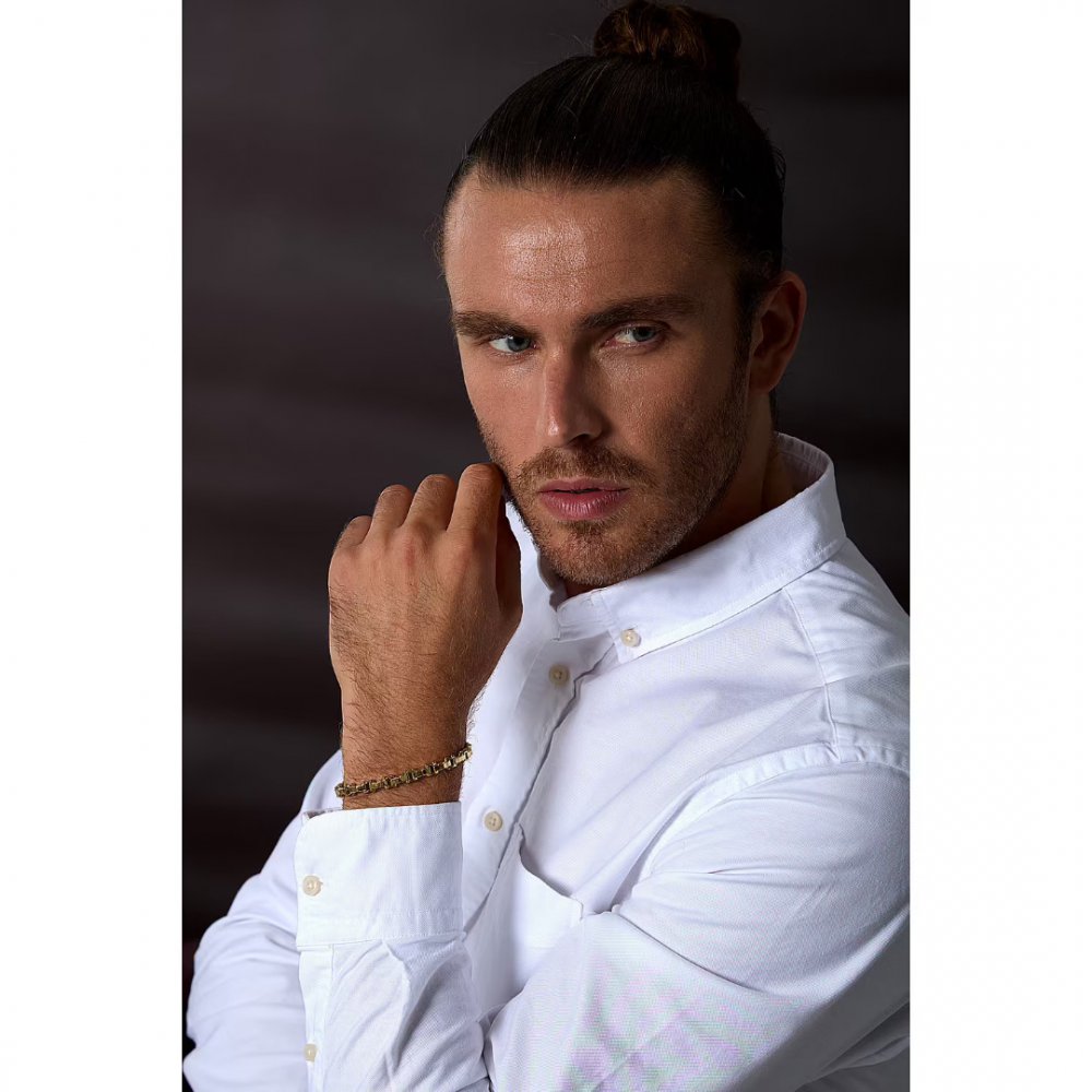 Men's Bracelet Sector Basic Stainless Steel Gold SAFT89