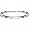 Men's Bracelet Sector Bandy Collection Stainless Steel Silver Green SZV130