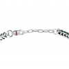 Men's Bracelet Sector Bandy Collection Stainless Steel Silver Green SZV134
